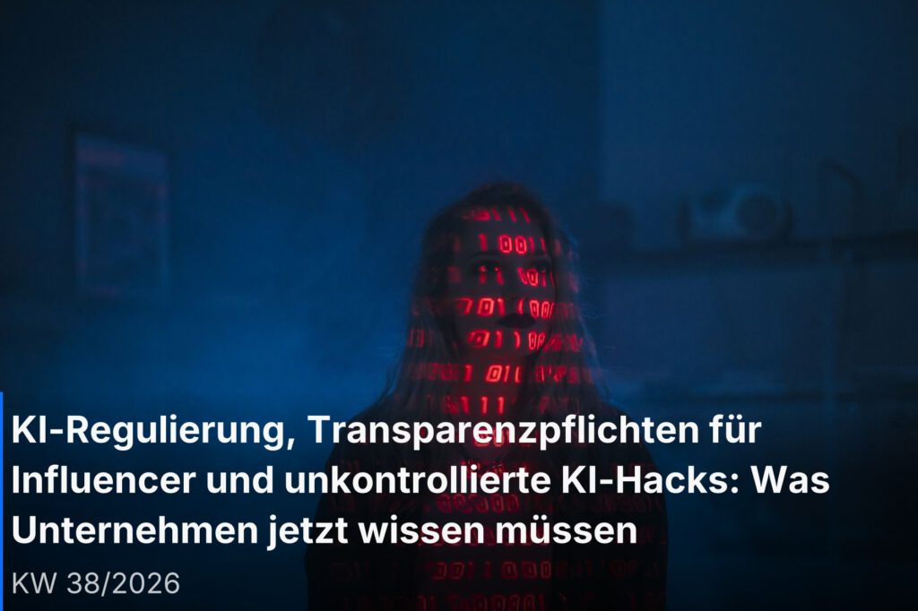 Team analysiert KI-Marketingstrategie und digitale Sicherheit auf einem Dashboard