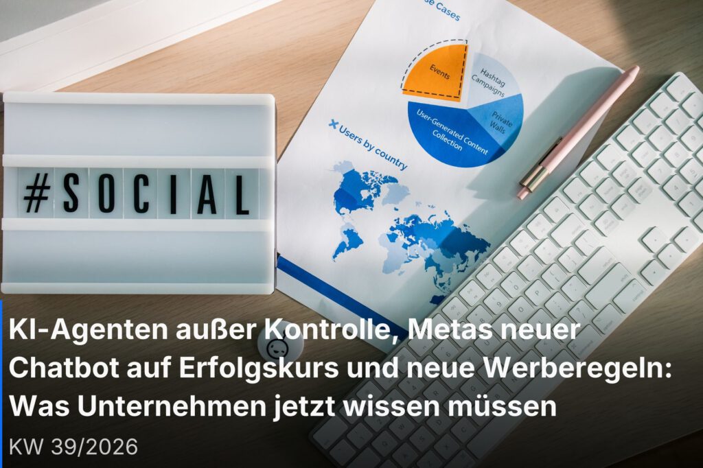 Team analysiert KI-gestützte Online-Marketing-Daten auf einem digitalen Dashboard